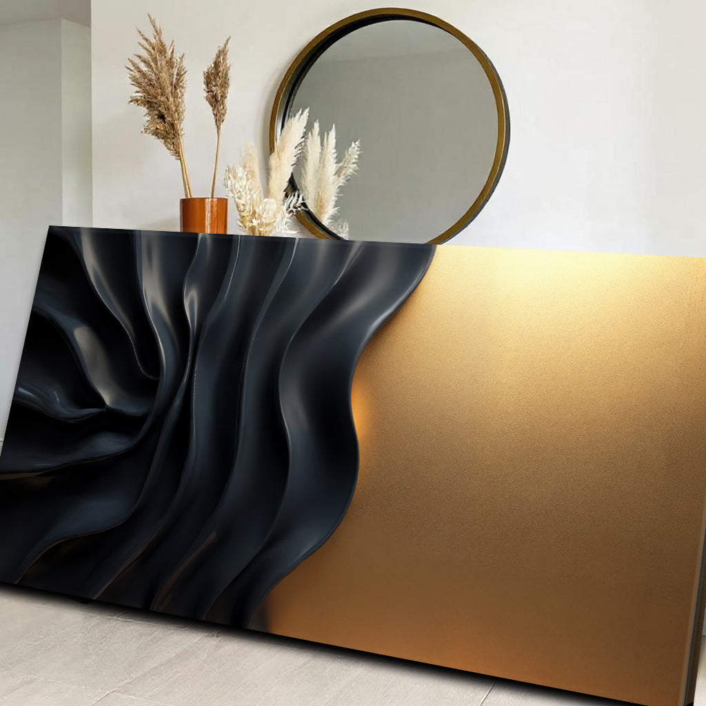 Black And Gold Minimalist Abstract XIII