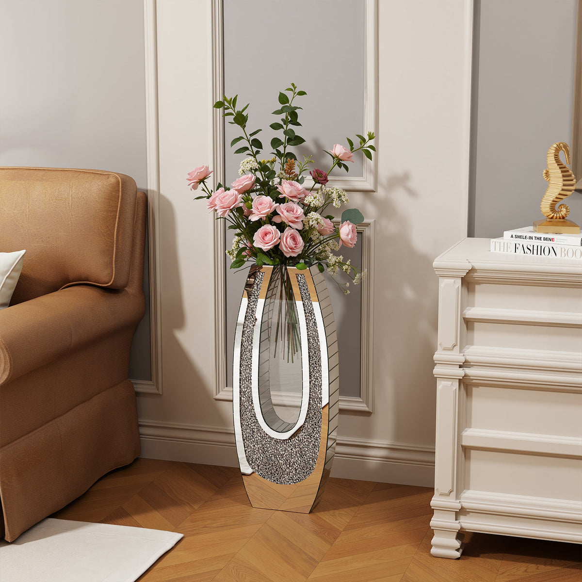 24.01" U – Shaped Floor Vase