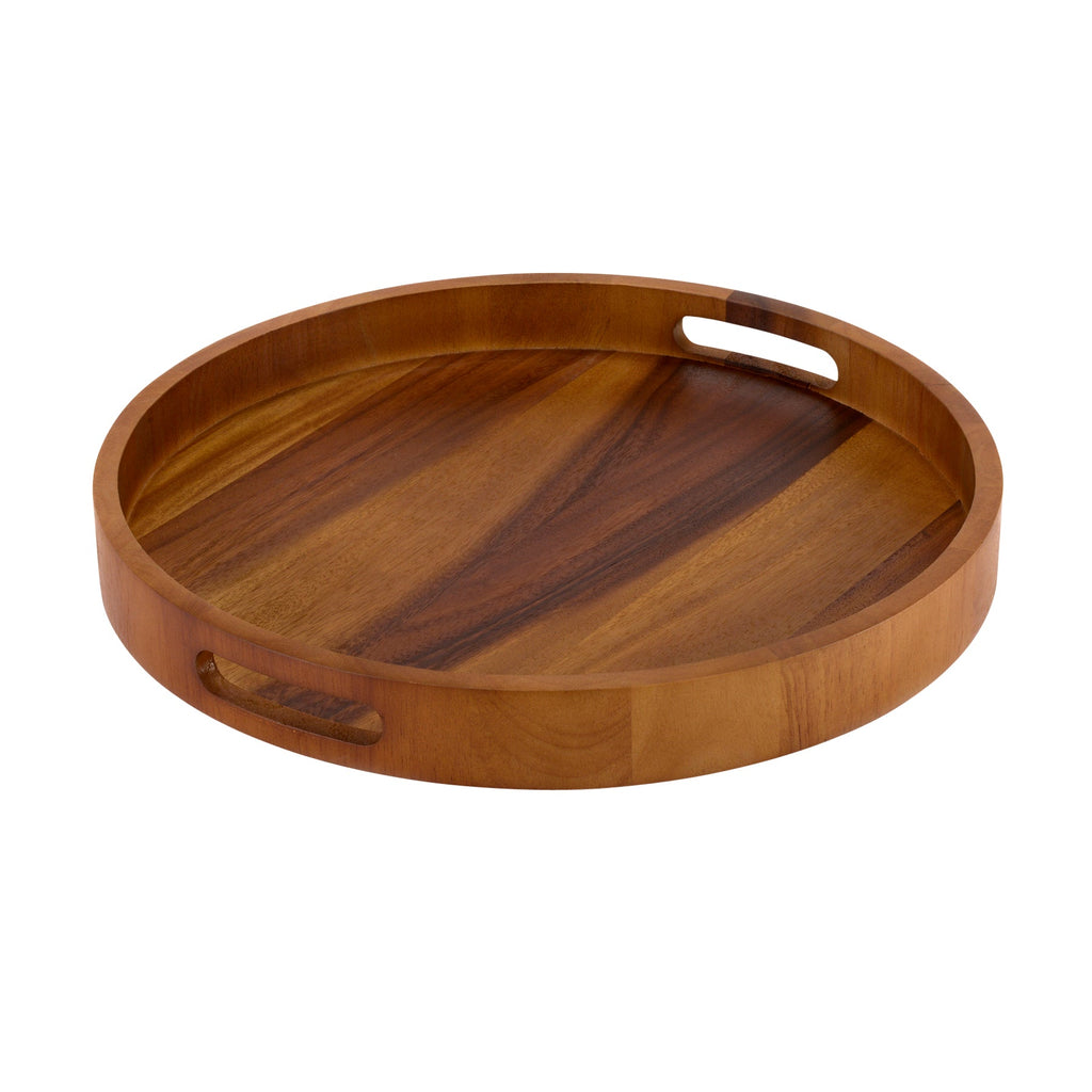 Round Serving Trays – Solid Bottom