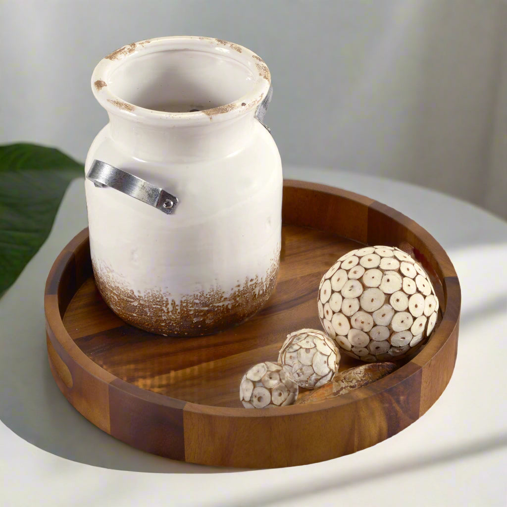 Round Serving Trays – Solid Bottom