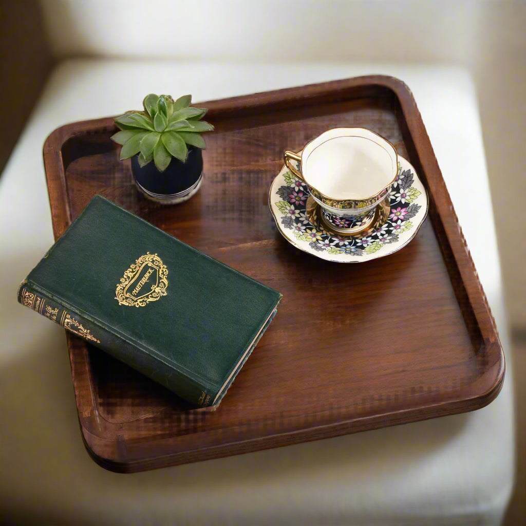 Square Serving Tray – 15" – Solid Bottom