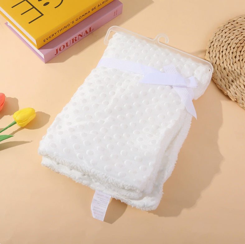 Soft Double – layered Thermal Blanket Textured Puffed Surface