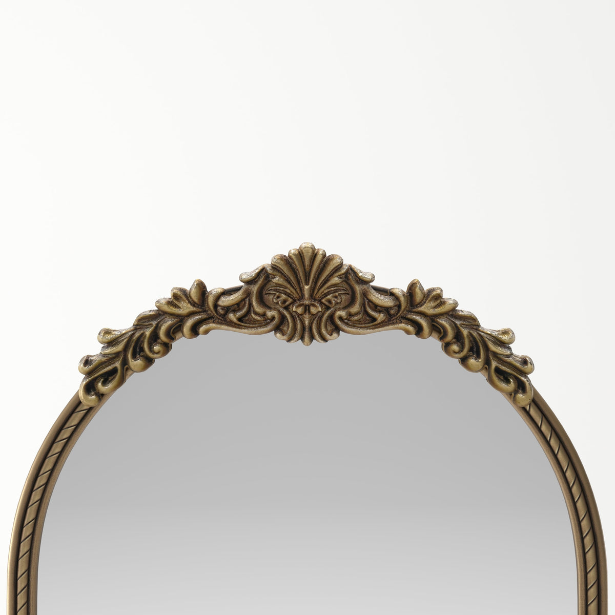 Full – Length Mirror – Ornate Wood Frame Antique Gold 33.07" x 73.03"