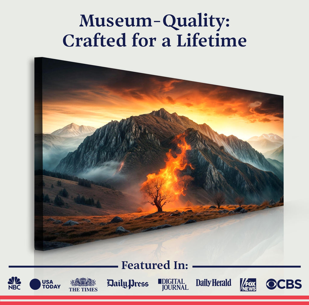 Burning Bush – Faith Wall Art XIII