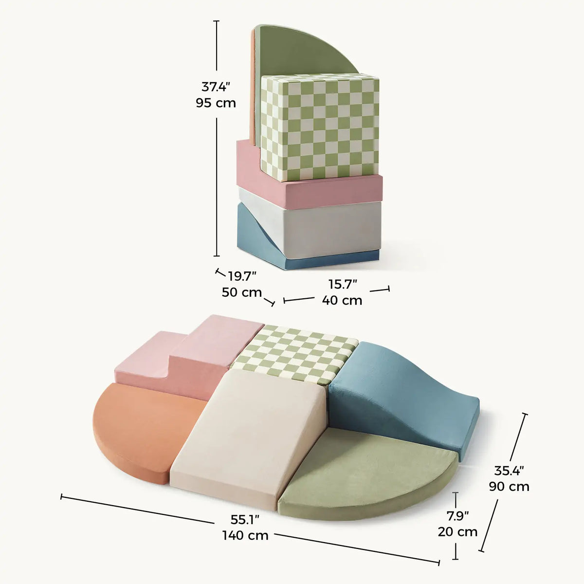 Tiny Land® PlayNest Climbing Blocks – Morandi