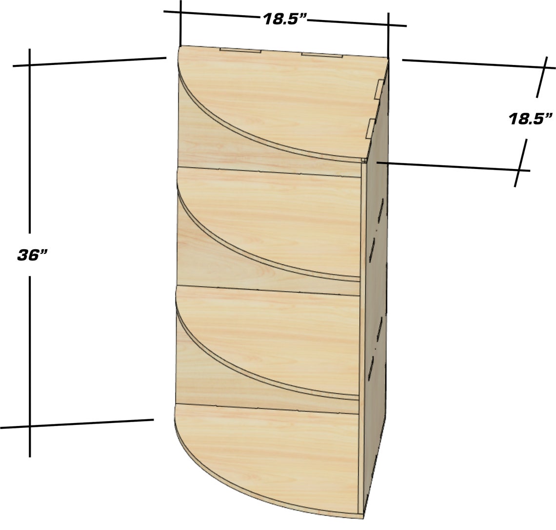 SCARLET – Corner Toy Shelf