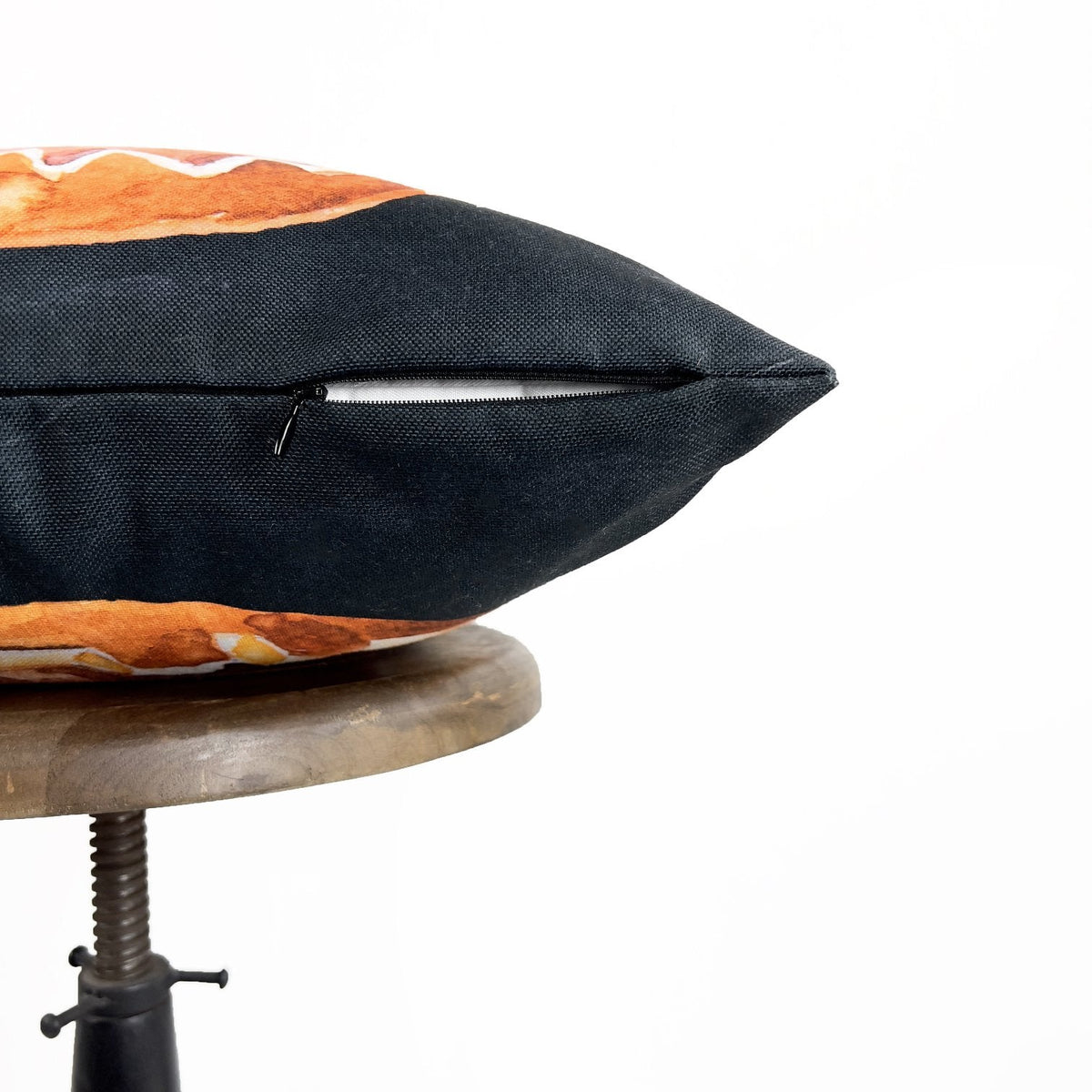 Toothy Smiling Jack O Lantern Pillow