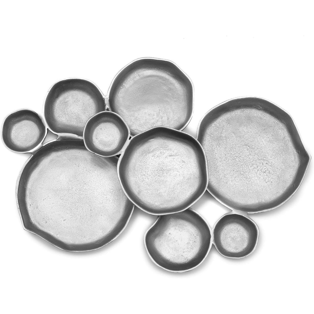 Cluster Decorative Bowls, Bright Silver Brass – Decoration