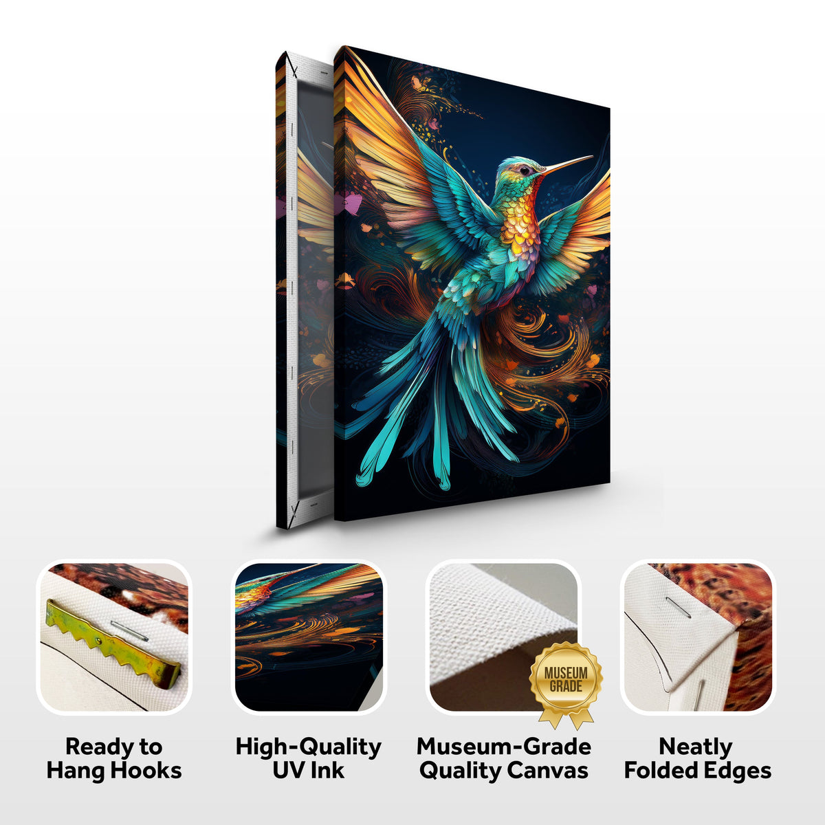 Humming Bird Abstract Wall Art II