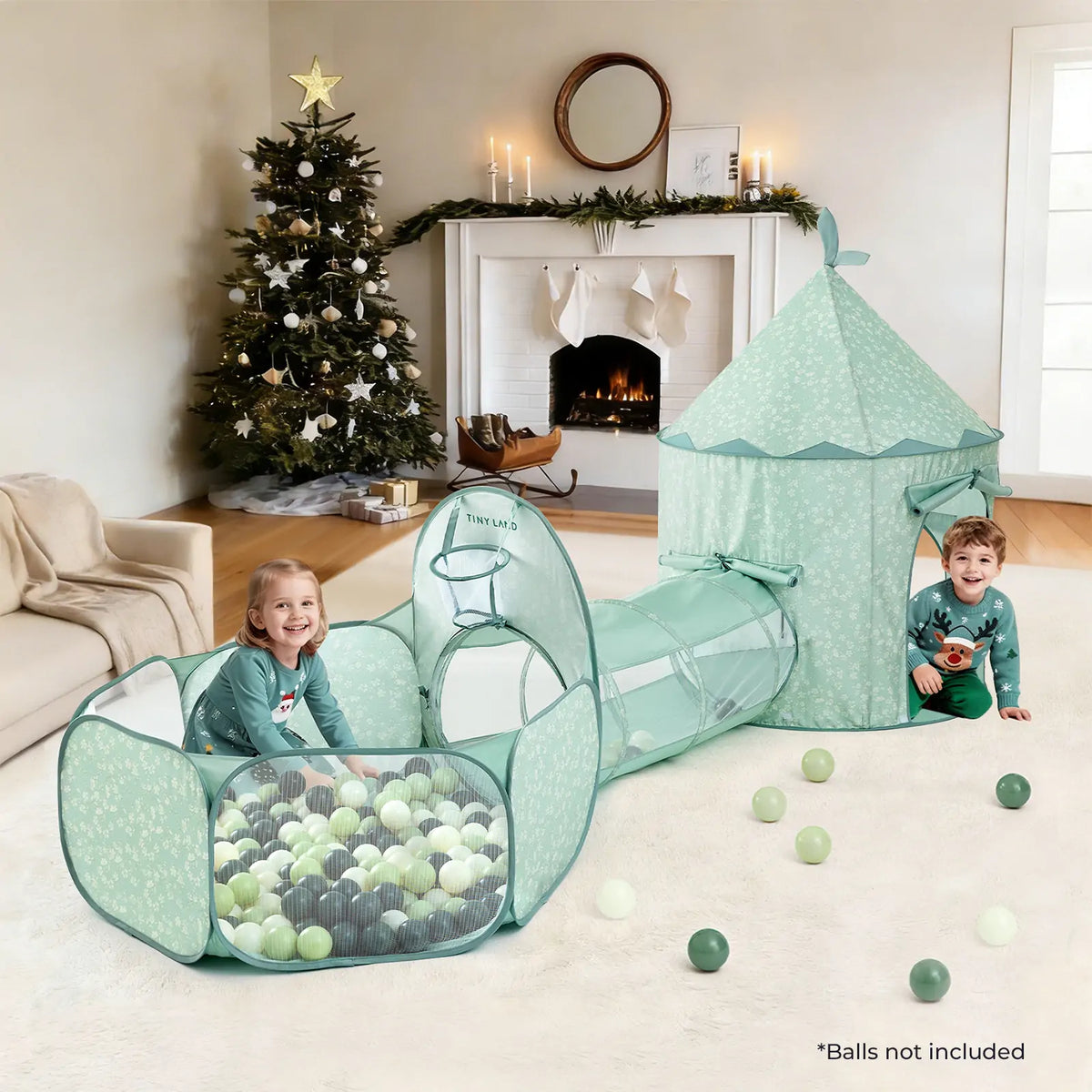 Tiny Land® Compact Adventure 3 – in – 1 Play Tunnel With no Balls