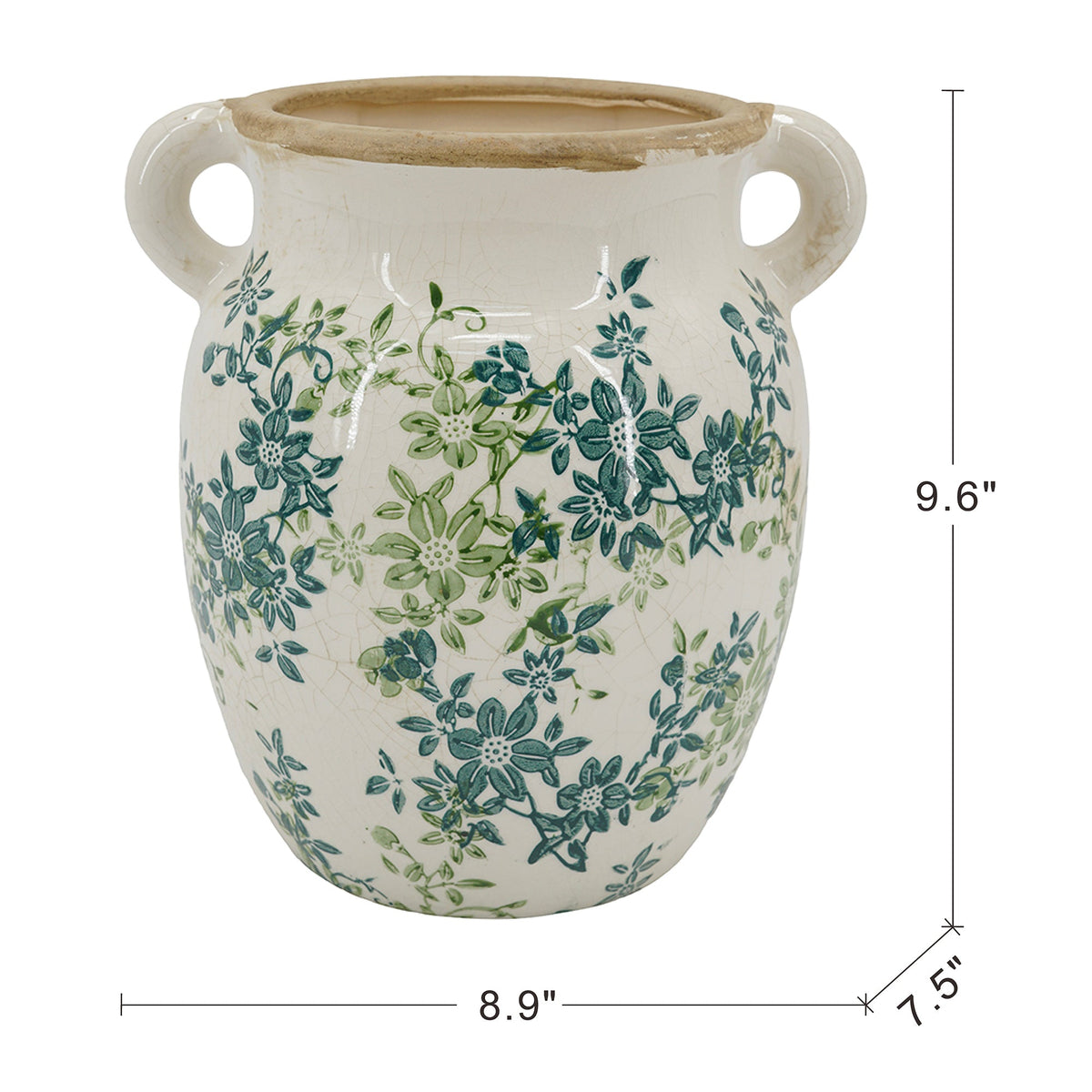 Floral Twin – Handle Vase