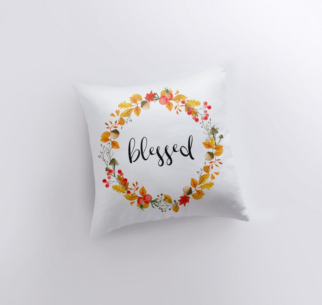 Blessed Pillow Cover | Fall Thanksgiving Decor | Farmhouse Pillows |