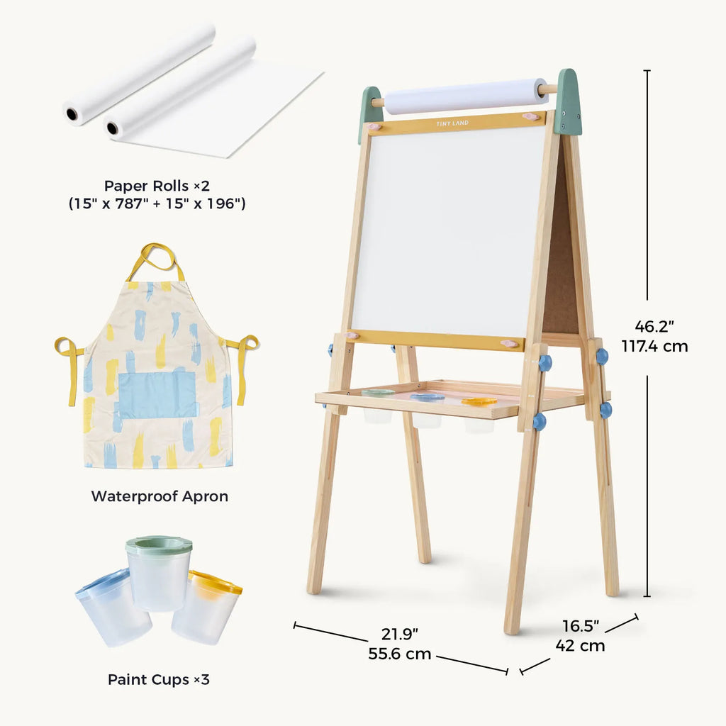 Tiny Land® 3 – in – 1 Art Easel for Kids
