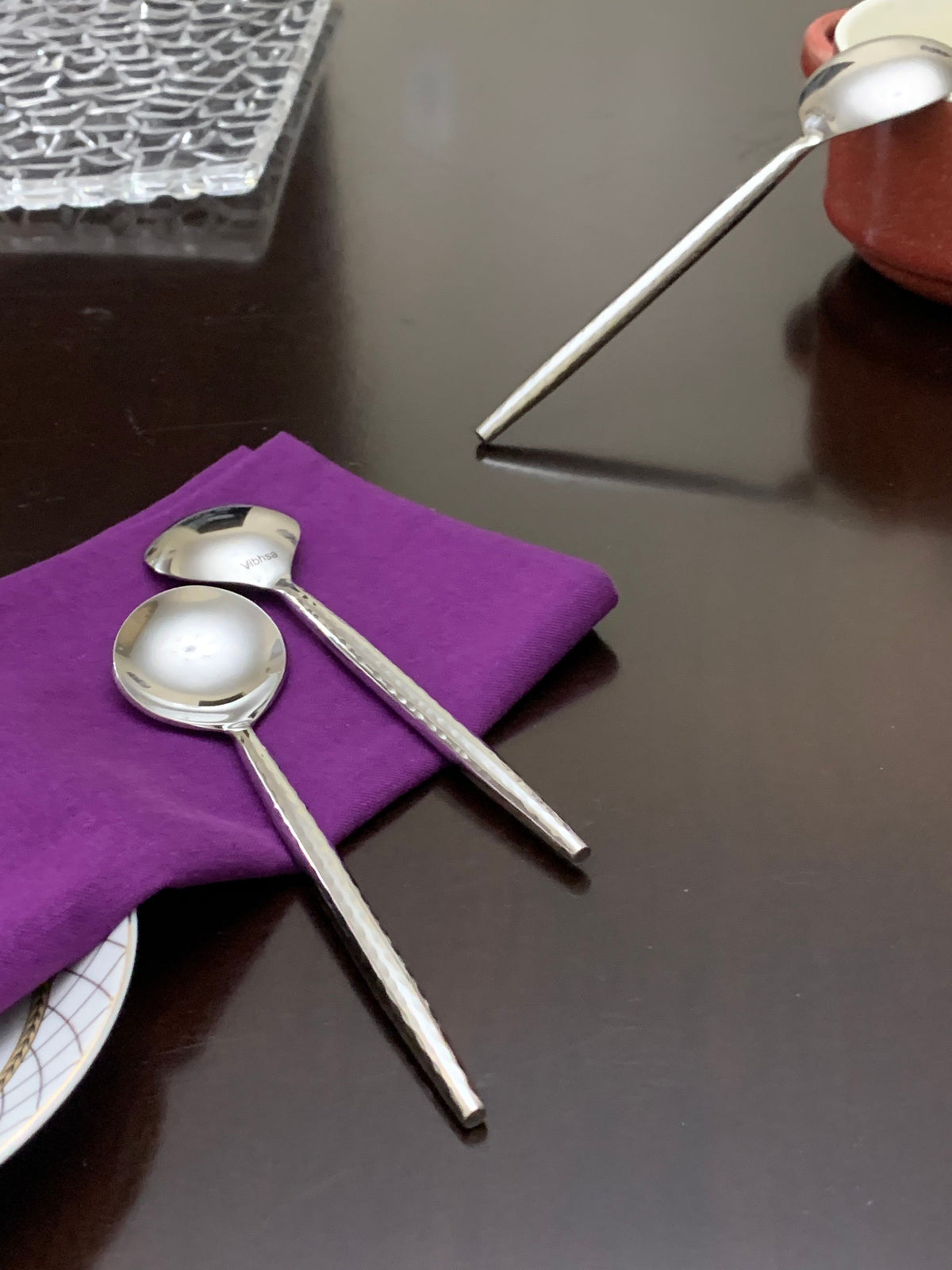 Vibhsa Silverware Soup Spoons Set of 6