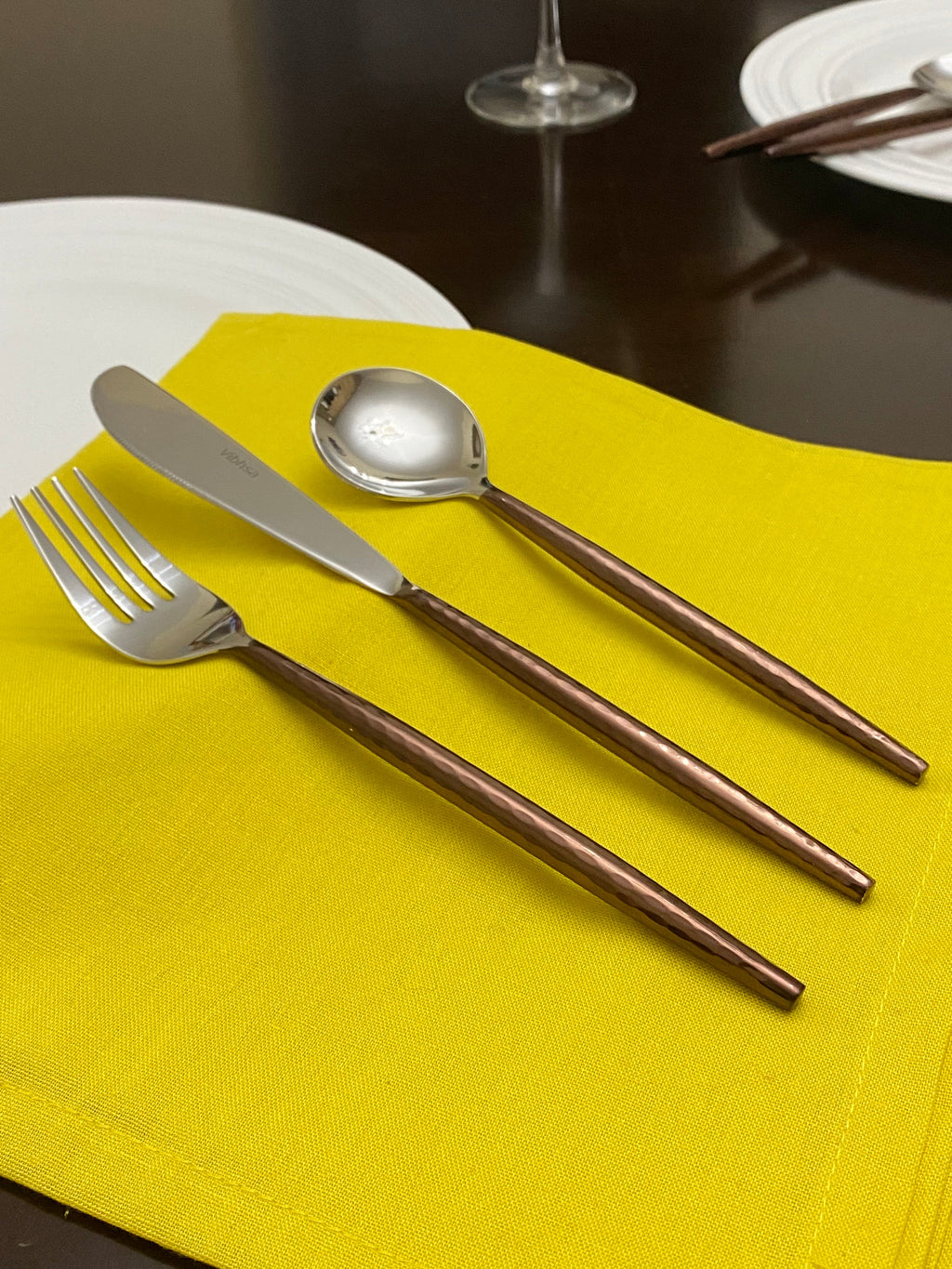 Hammered Stainless Steel Flatware 36 – Piece Set