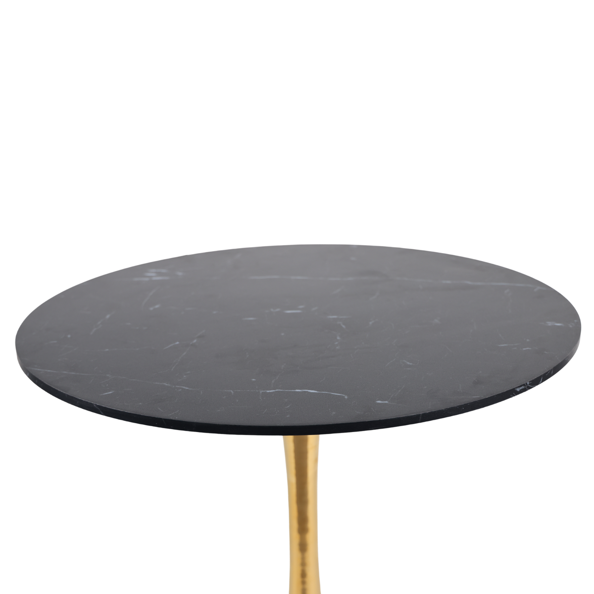 Mid – Century Tulip Dining Table with Black Marble Top