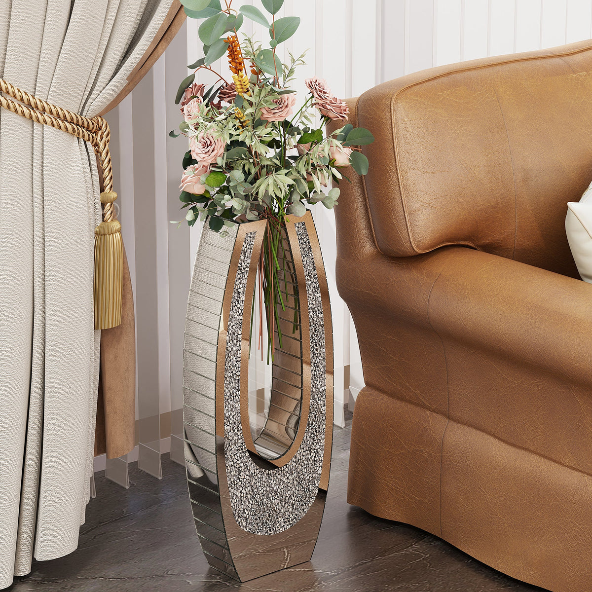24.01" U – Shaped Floor Vase