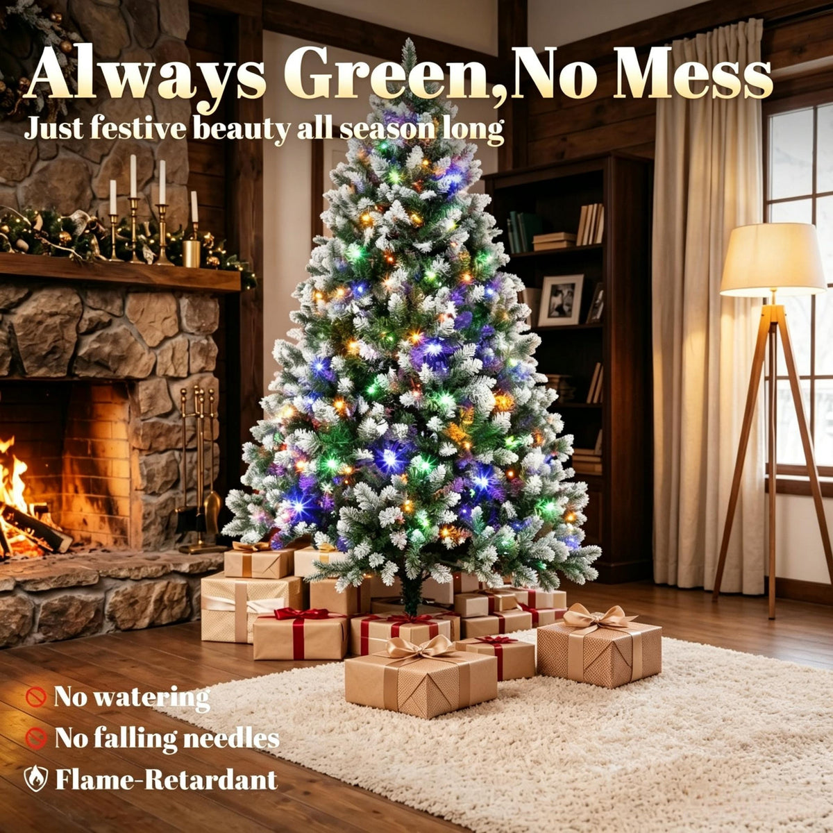 7.5 Ft Pre – Lit Artificial Christmas Tree