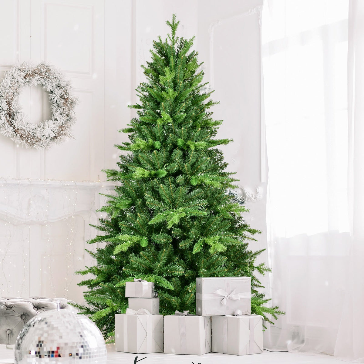5ft Pre – Lit Christmas Tree with 250 Warm Lights