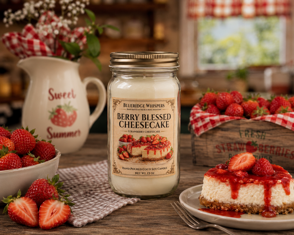 Berry Blessed – Strawberry Cheesecake Coco – Soy Candle