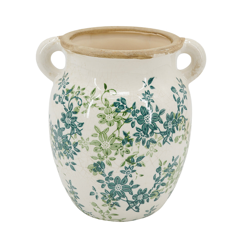 Floral Twin – Handle Vase