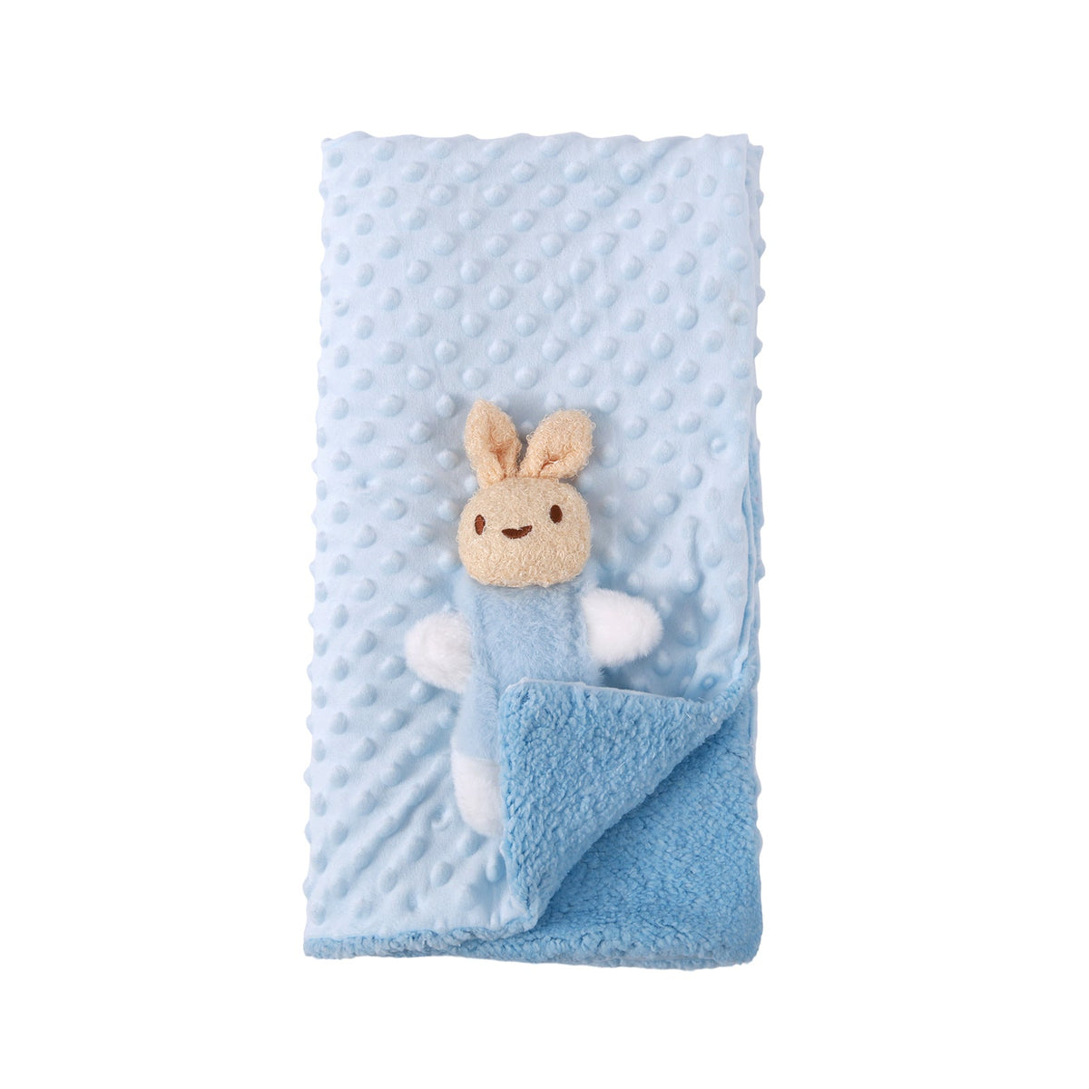 Soft Double – layered Thermal Blanket Textured Puffed Surface