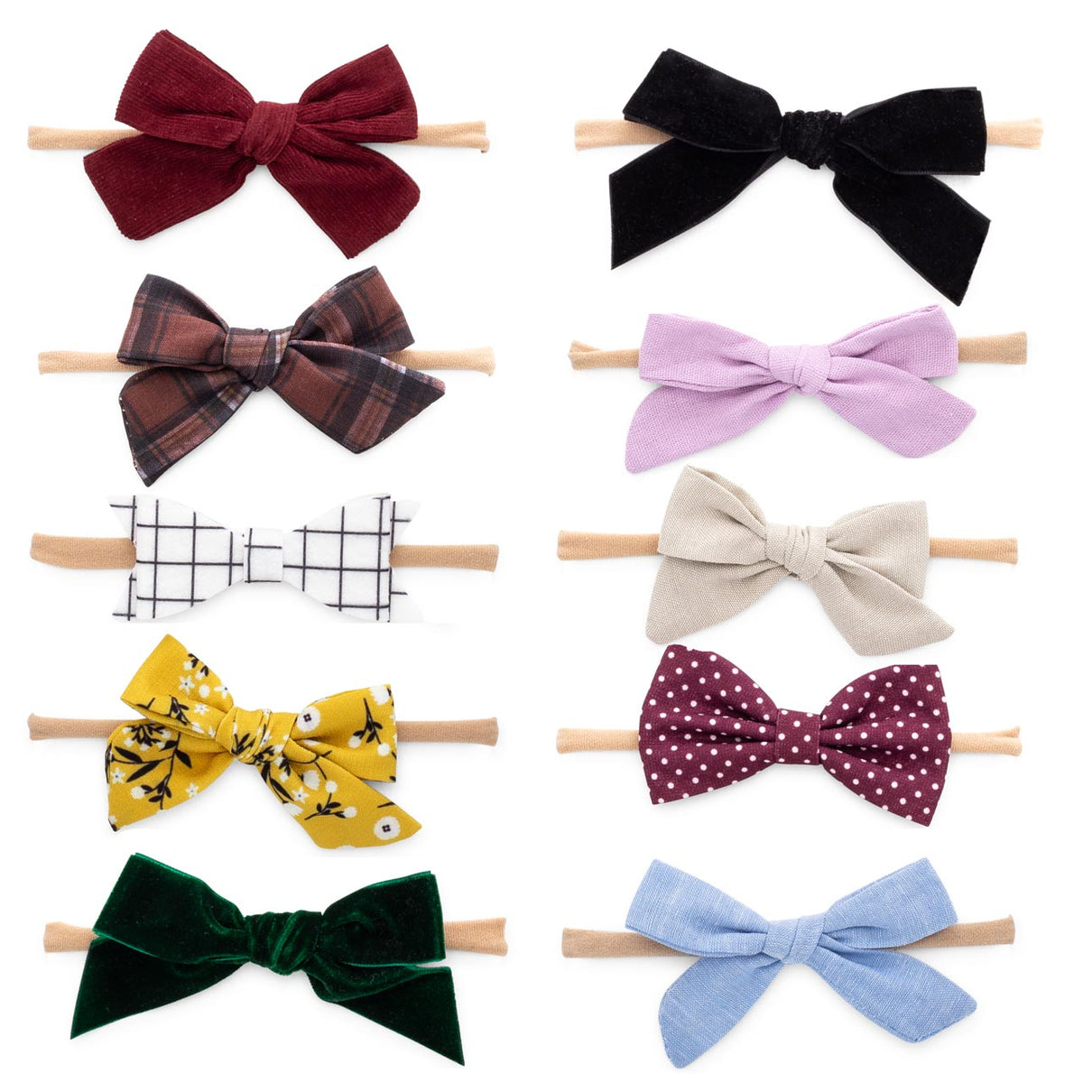 Anne Set – Bows and Headbands – 10 Pack