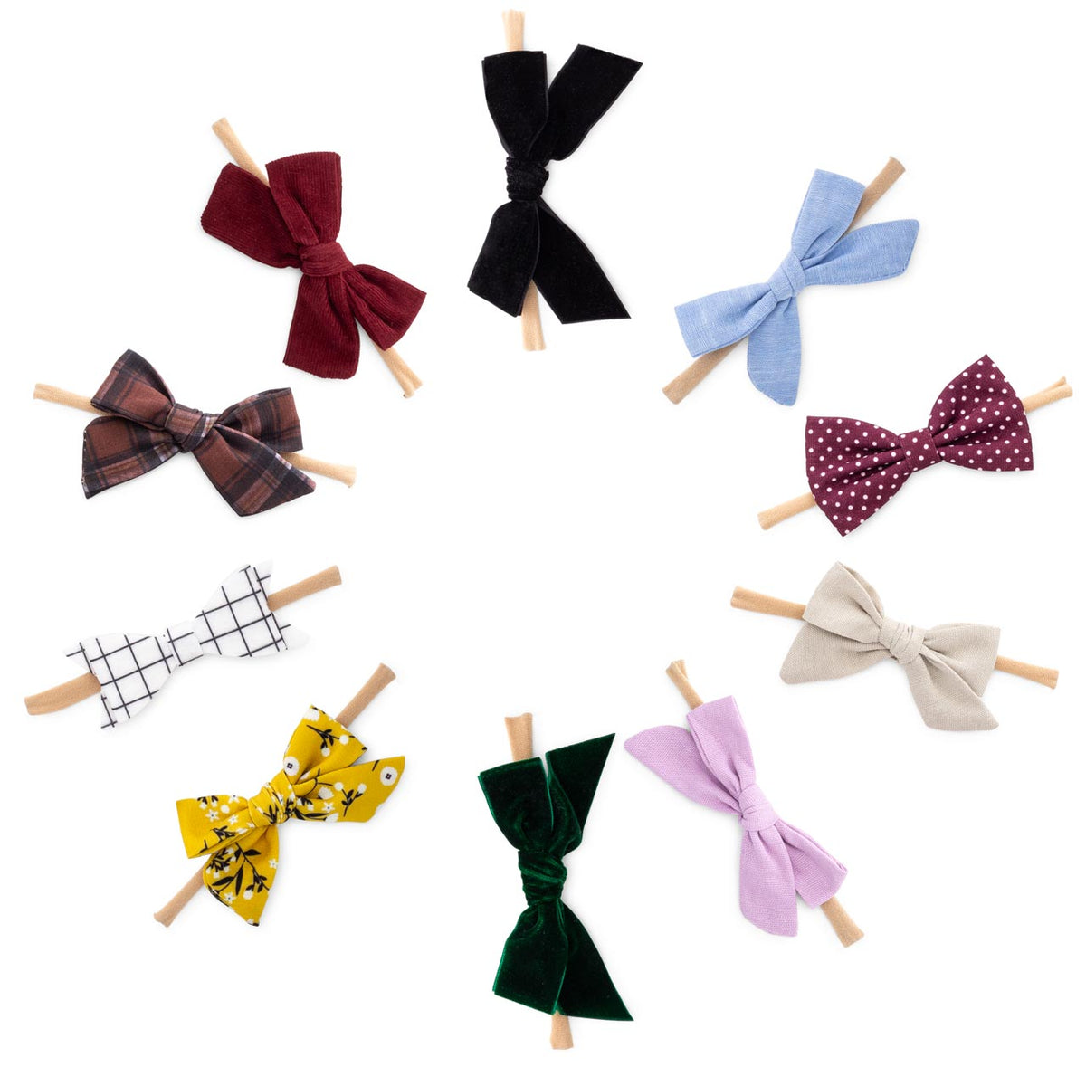 Anne Set – Bows and Headbands – 10 Pack