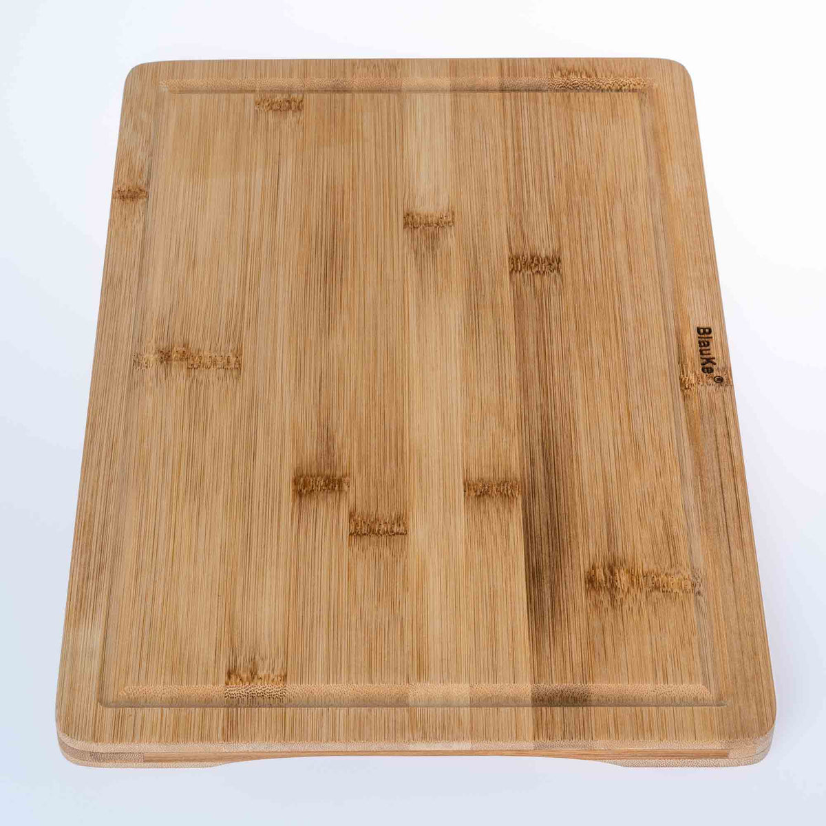 Wood Cutting Board for Kitchen 15x10 inch – Wooden Serving Tray – Large Bamboo Chopping Board with Juice Groove and Hand