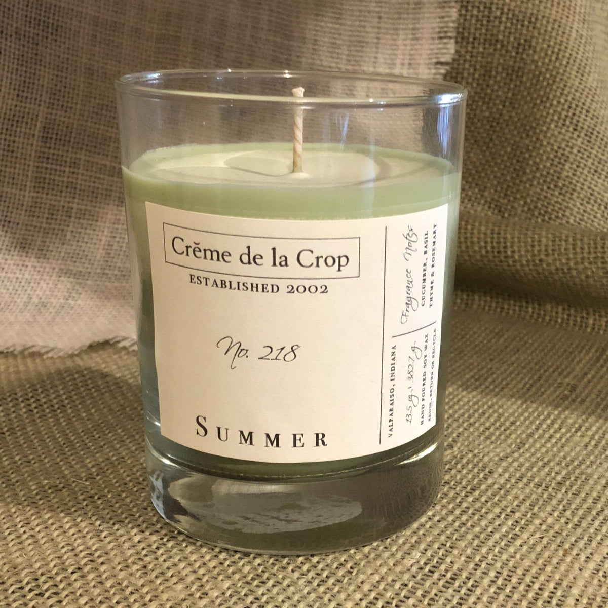 Soy Candle – Summer (Cucumber & Basil)