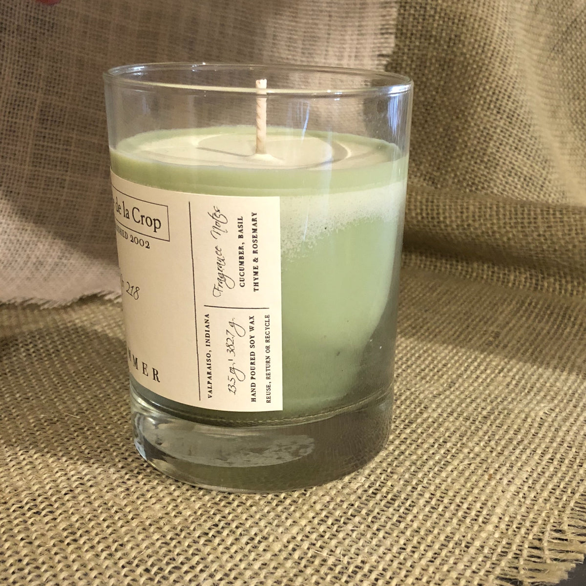 Soy Candle – Summer (Cucumber & Basil)