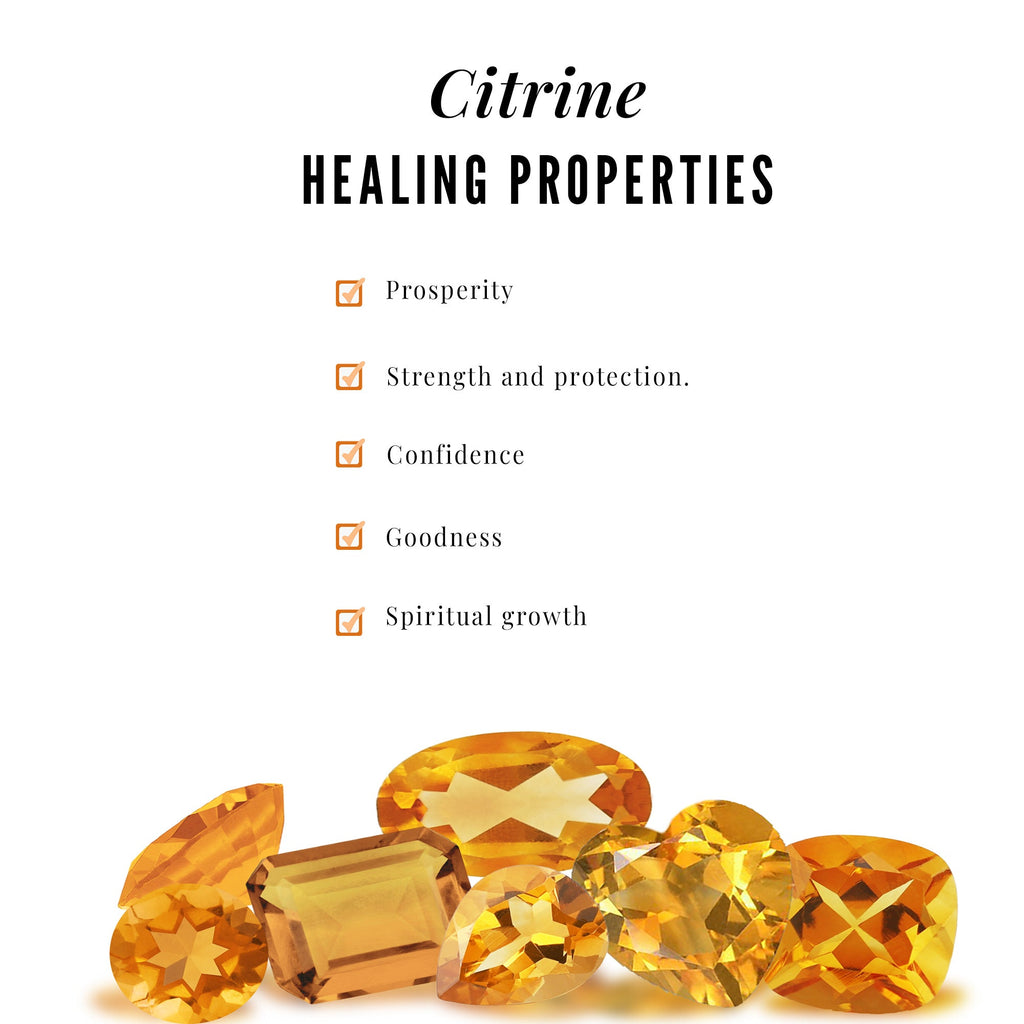 Certified Real Citrine Pear Shaped Engagement Ring with Diamond