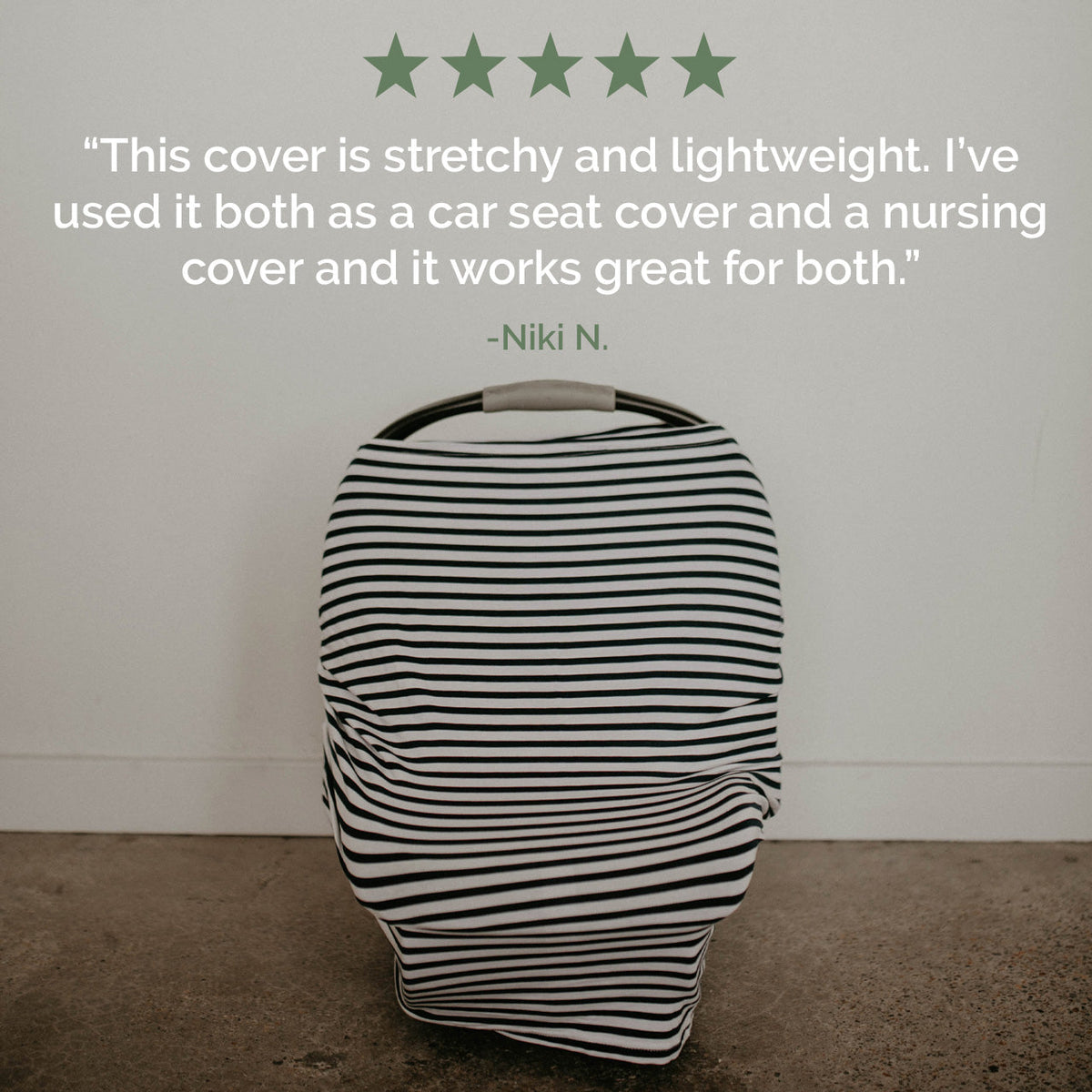 Multi – use Cover, Gray/White Stripes