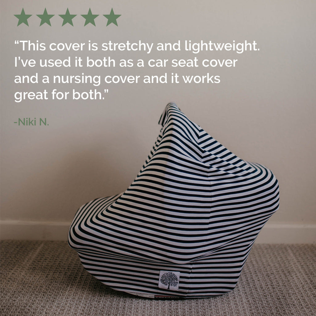 Multi – use Cover, White/Navy Stripes