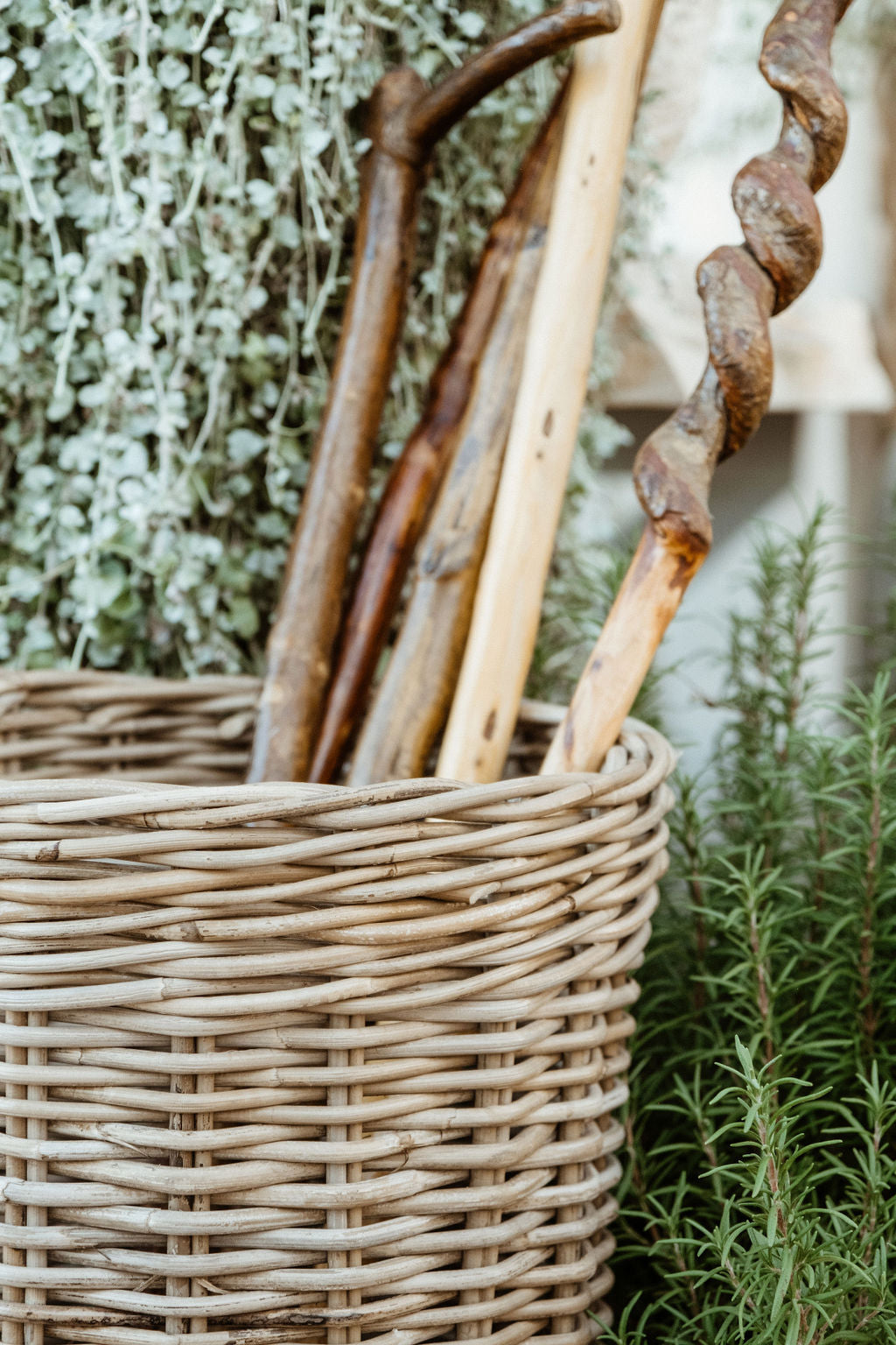 Rattan Round Umbrella Stand