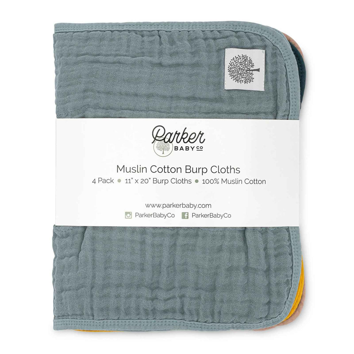 Dune Set – Muslin Burp Cloths (4 Pack)
