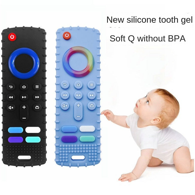 Baby remote control dental gel silicone baby anti food hand grinding rod