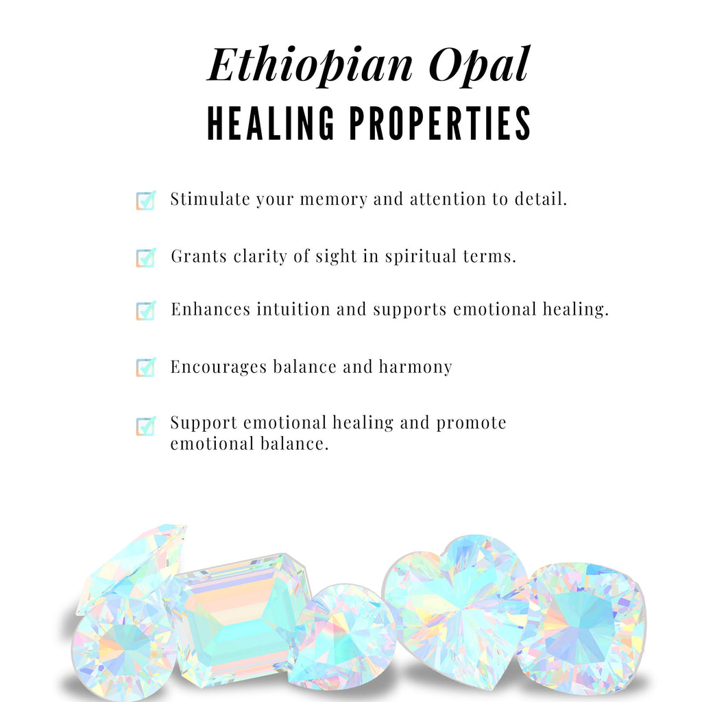 Contemporary 2 Carat Emerald Cut Ethiopian Opal Pendant Necklace with Diamond