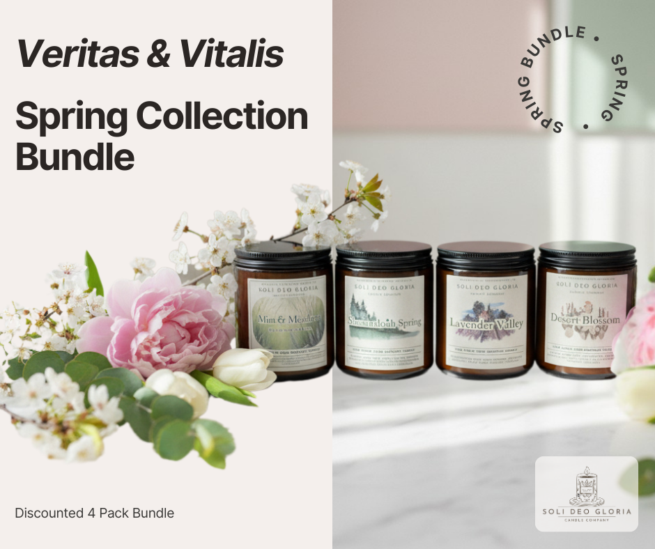 Veritas & Vitalis Spring Collection | Hand – Poured 100% Beeswax Candle Gift Set