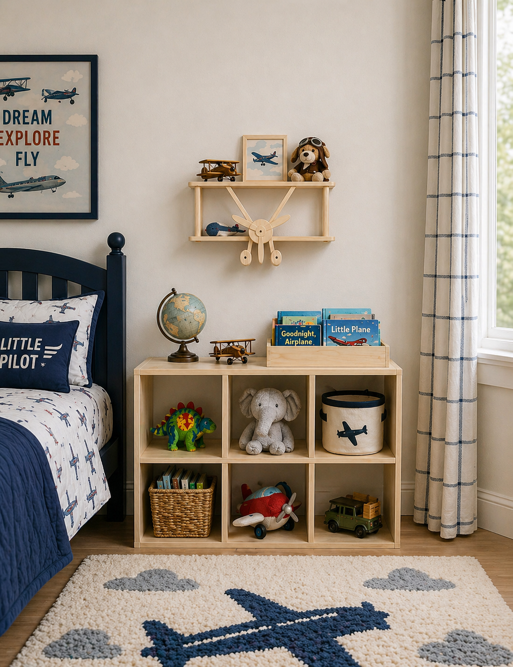 HUGHES – Airplane Wall Shelf