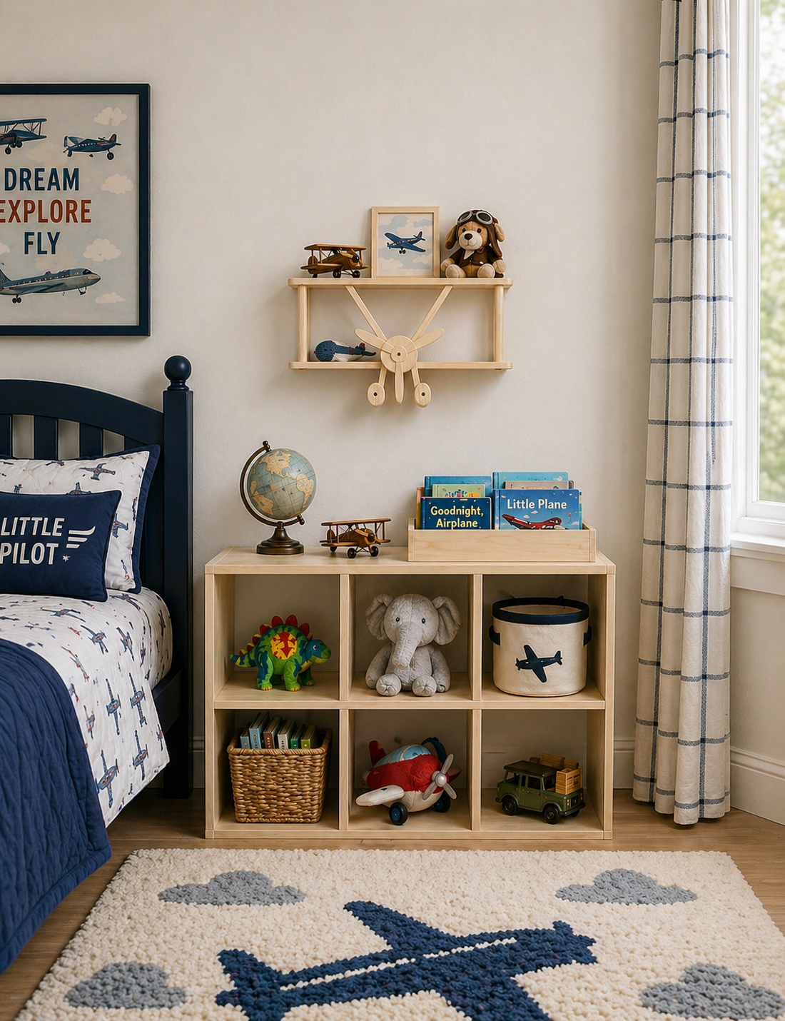 HUGHES – Airplane Wall Shelf