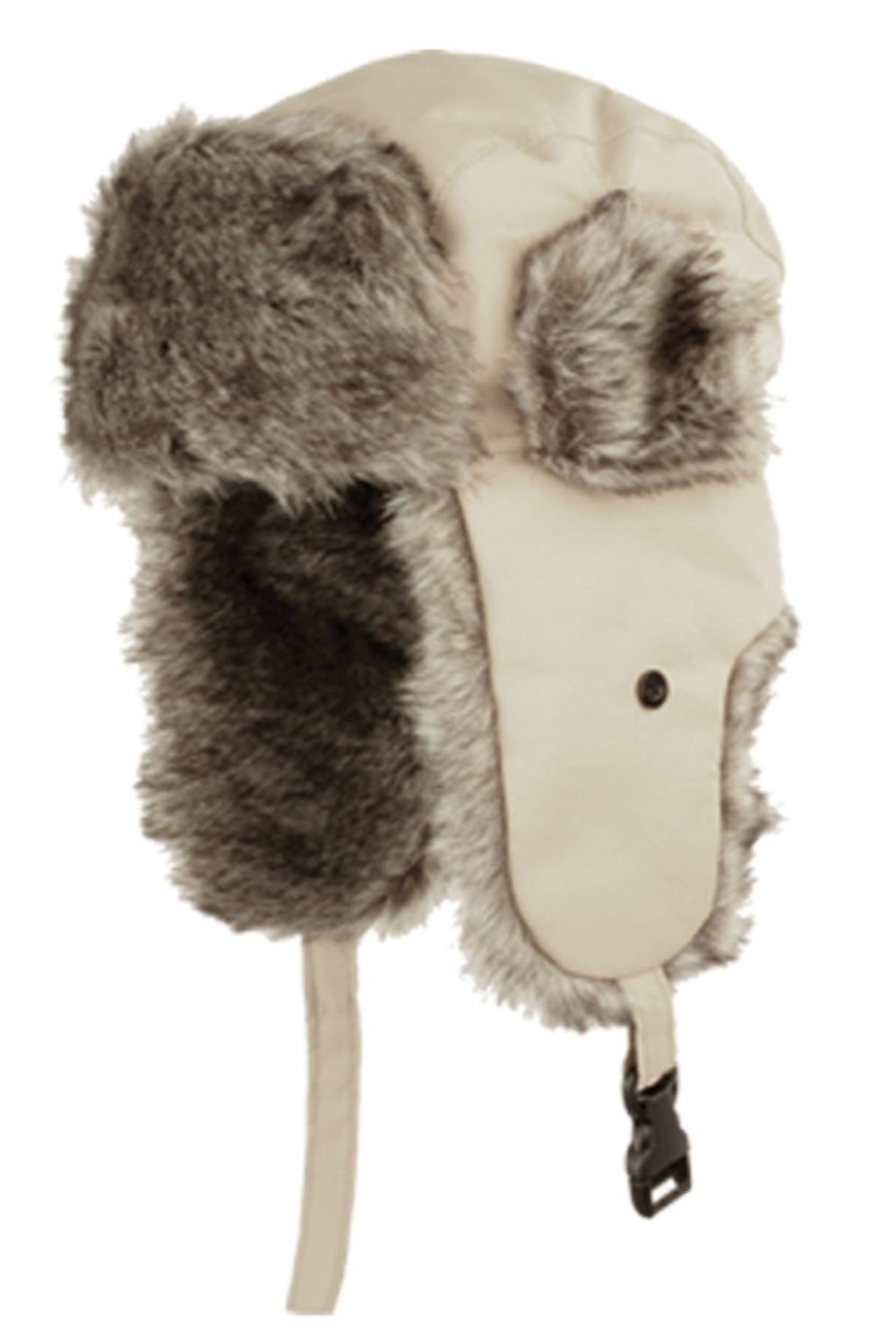 Sakkas Unisex Trooper Trapper Ushanka Hat Faux Fur Lined w / Ear Flaps Warm Russian Aviator Windproof Cold Weather Outdo