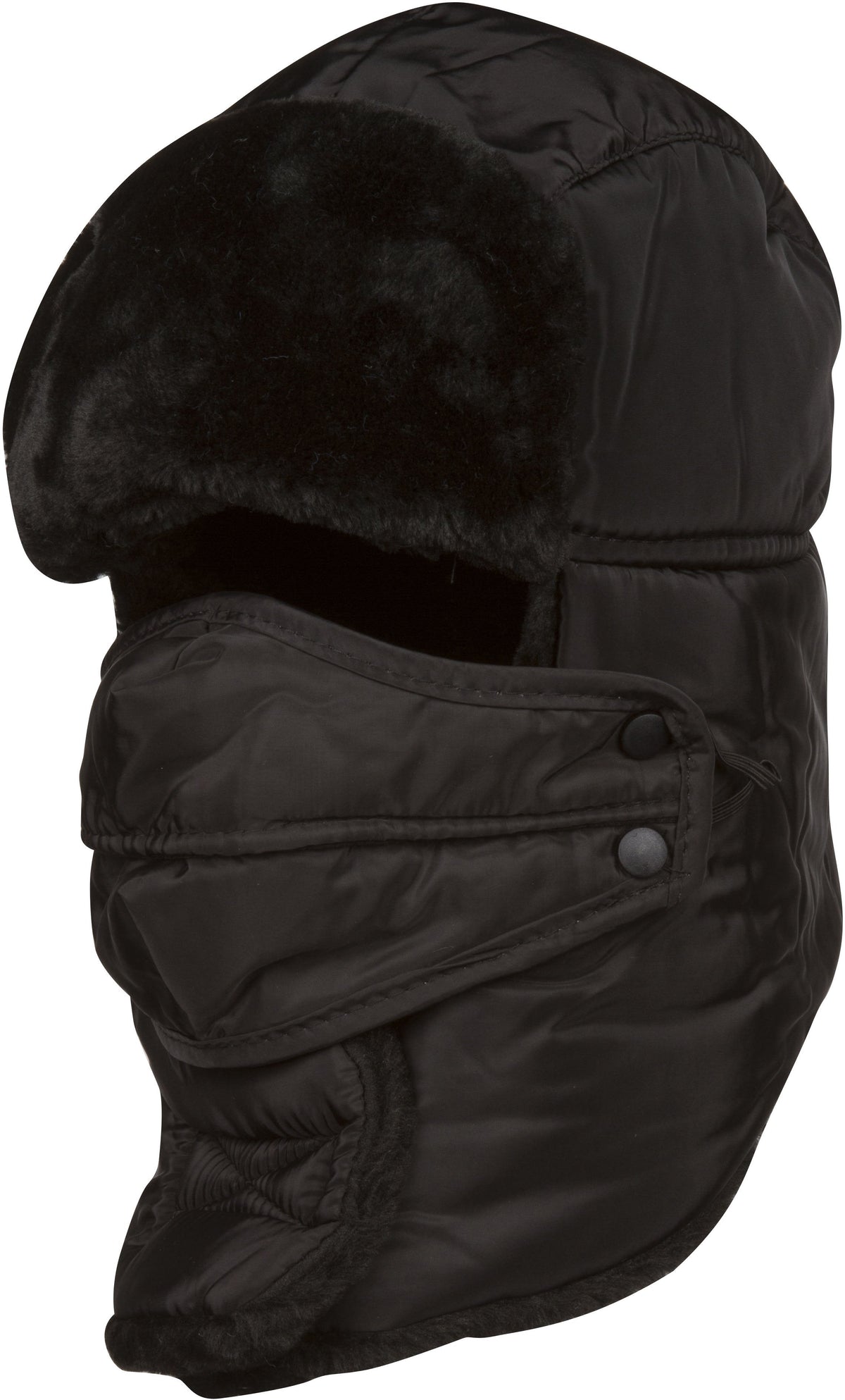 Sakkas Dab Unisex Faux Fur Ushanka Trapper Hat Chin Strap Removable Mask Russian Aviator Trooper Winter Hat for Men & Wo