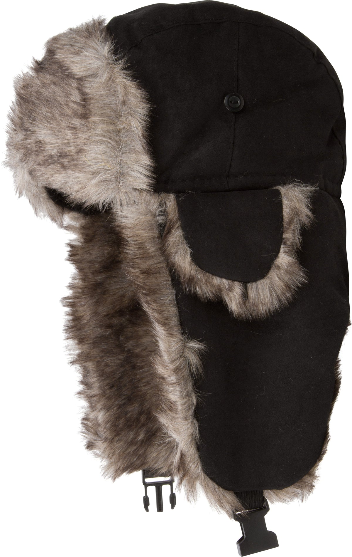 Sakkas Morgan Trapper Hat Ushanka Trooper Unisex Winter Faux Fur Ear Flap with Chin Strap, Warm Ski Snowboard Hunting Ca