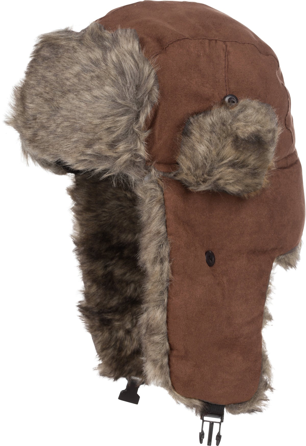 Sakkas Morgan Trapper Hat Ushanka Trooper Unisex Winter Faux Fur Ear Flap with Chin Strap, Warm Ski Snowboard Hunting Ca