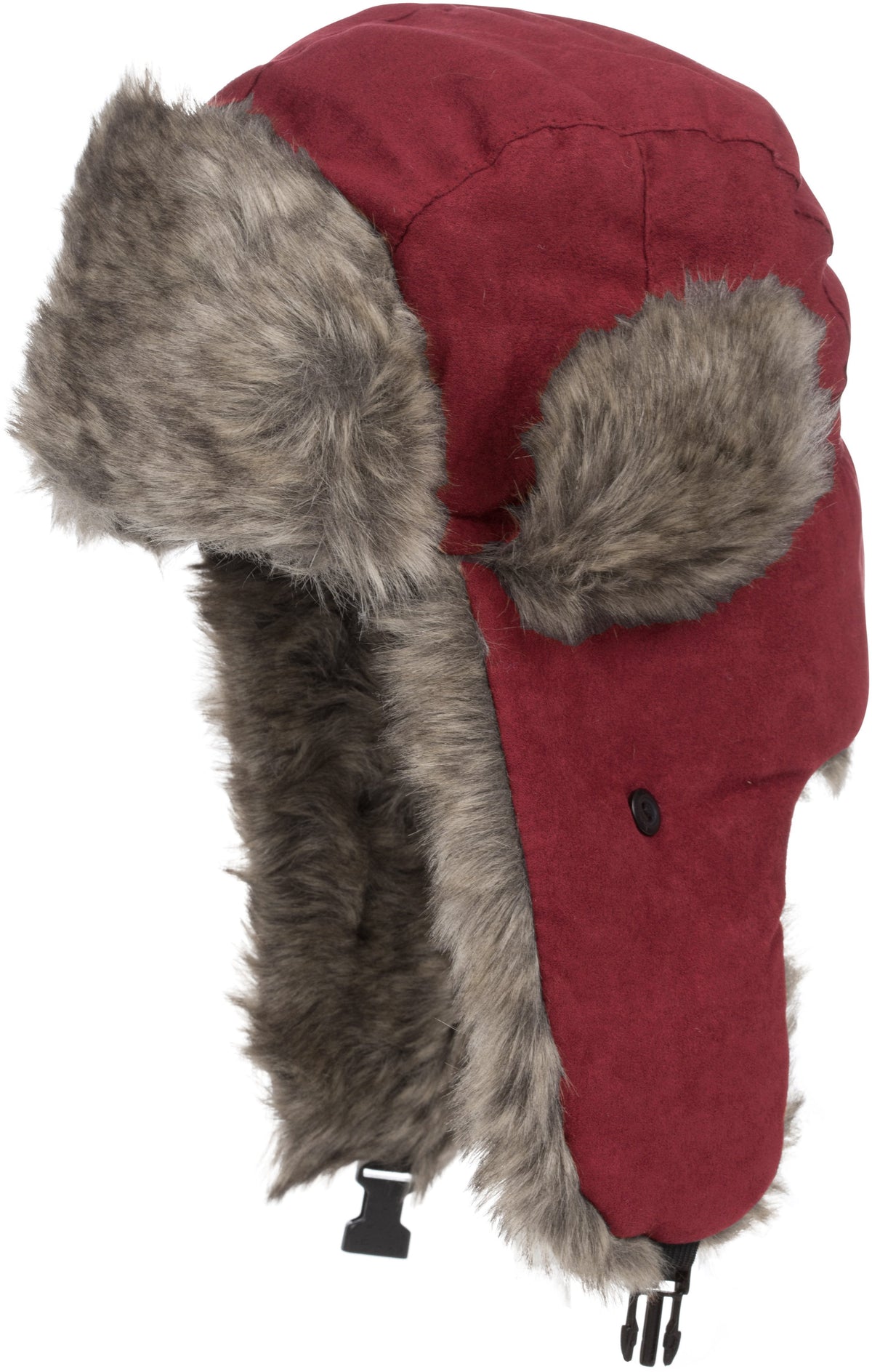 Sakkas Morgan Trapper Hat Ushanka Trooper Unisex Winter Faux Fur Ear Flap with Chin Strap, Warm Ski Snowboard Hunting Ca
