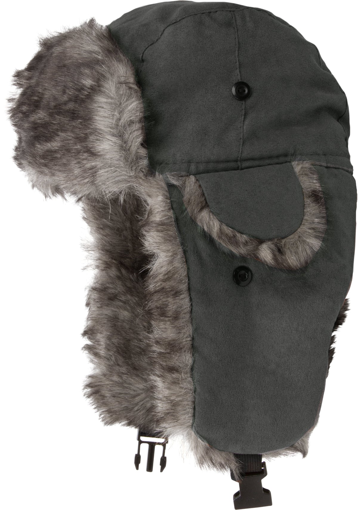 Sakkas Morgan Trapper Hat Ushanka Trooper Unisex Winter Faux Fur Ear Flap with Chin Strap, Warm Ski Snowboard Hunting Ca