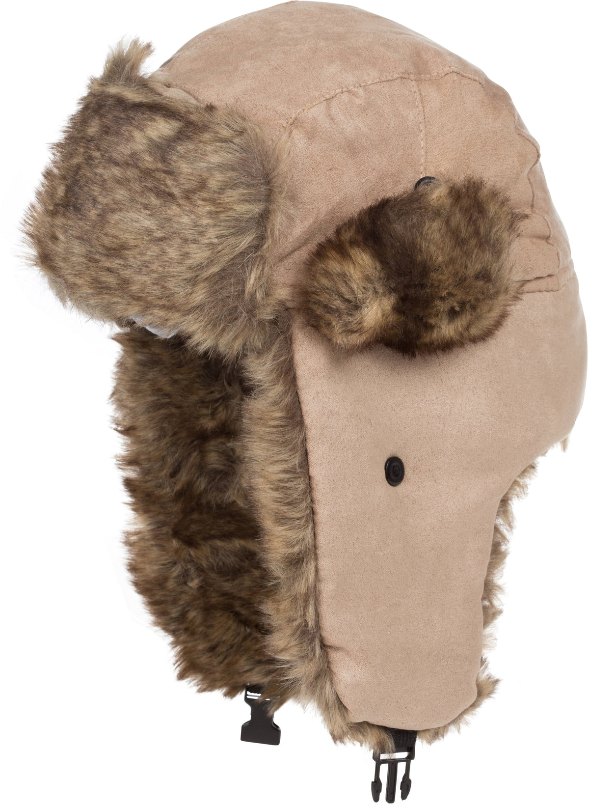 Sakkas Morgan Trapper Hat Ushanka Trooper Unisex Winter Faux Fur Ear Flap with Chin Strap, Warm Ski Snowboard Hunting Ca