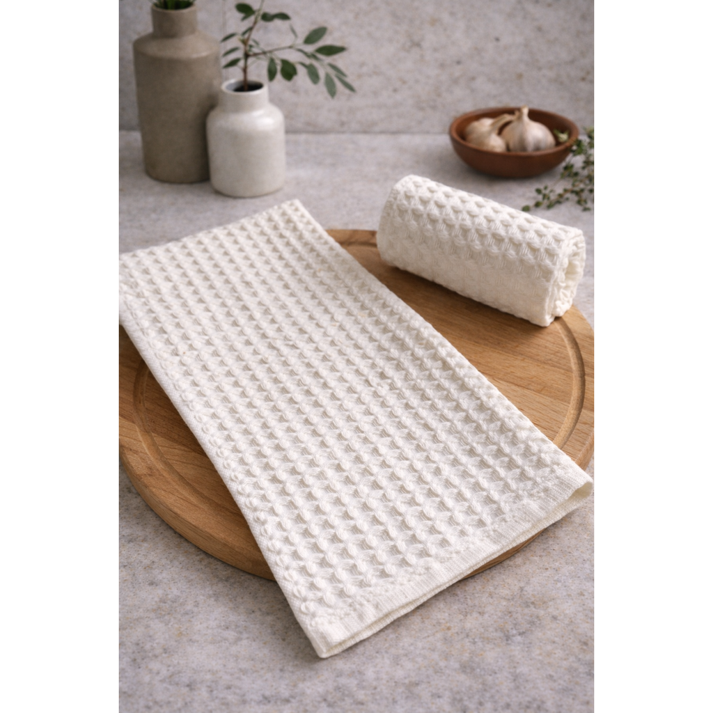 Verona Waffle Kitchen Towels – Set of 2