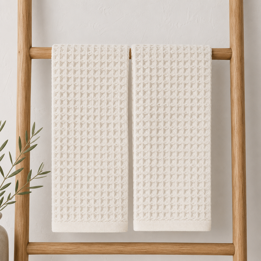 Verona Waffle Kitchen Towels – Set of 2